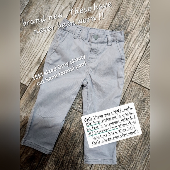 18/24M Gymboree Khakis, The Children's Place Onesie & Skinny Grey Pants - Picture 6 of 10